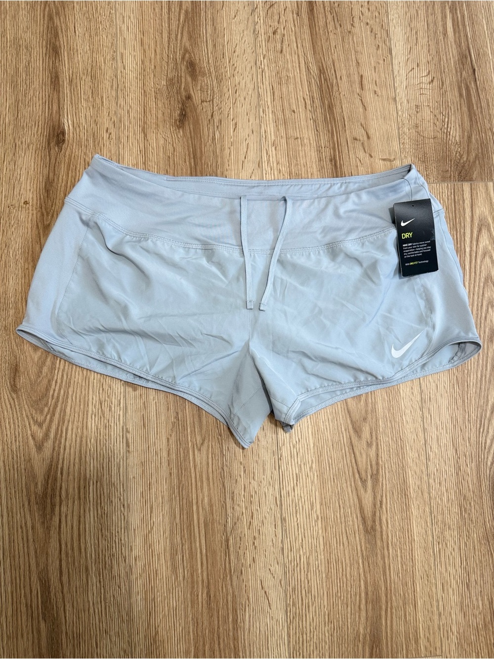 Nike Women's Pale Blue Dri-FIT Athletic Shorts